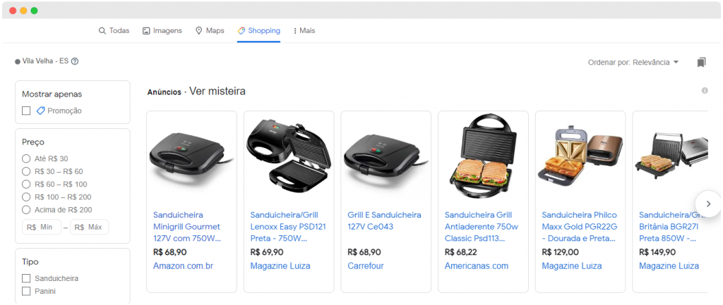 Resultados de Pesquisa por Misteira no Google Shopping - 2