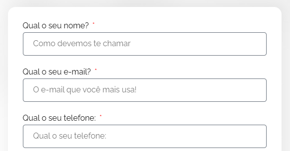 Formulário enxuto na landind page do site www.new.juridicopro.com. Agência responsável pela criação de landing page para advogados de alta performance.